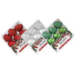 Christmas Tree Décor Hearts - 9 Piece, 4cm